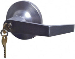 Yale - Fire Rated, Passage Lever Lock with 3-1/2" Rose - Chrome (26D) Finish, Grade 1 - Exact Industrial Supply