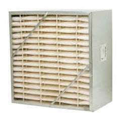 Value Collection - 24" Noml Height x 24" Noml Width x 12" Noml Depth, 65% Capture Efficiency, Rigid Box Air Filter - MERV 11, Synthetic Polypropylene, Integrated Corrosion-Resistant Steel Frame, 2,000 CFM - Exact Industrial Supply