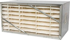 Value Collection - 12" Noml Height x 24" Noml Width x 12" Noml Depth, 65% Capture Efficiency, Rigid Box Air Filter - MERV 11, Synthetic Polypropylene, Integrated Corrosion-Resistant Steel Frame, 1,000 CFM - Exact Industrial Supply