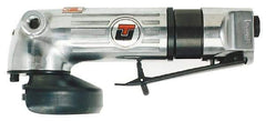 Universal Tool - 4" Wheel Diam, 12,000 RPM, Pneumatic Angle & Disc Grinder - 3/8-24 Spindle, 28 CFM - Exact Industrial Supply