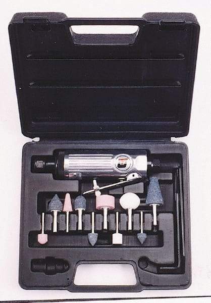 Universal Tool - 18 CFM, Straight Die Grinder Kit - 6.2 bar Air Pressure, 90 psi Air Pressure - Exact Industrial Supply