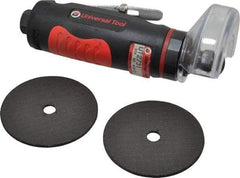 Universal Tool - 2-7/8" Wheel Diam, 22,000 RPM, Pneumatic Cutoff & Cutoff-Grinder Tool - Straight Handle - Exact Industrial Supply