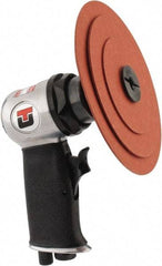 Universal Tool - 3" Max Disc, 20,000 RPM, Pneumatic Handheld Disc Sander - 4 CFM, 1/4 NPT Inlet, 0.33 hp, 90 psi - Exact Industrial Supply