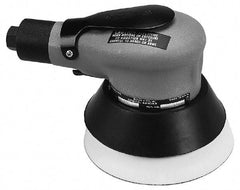 Sioux Tools - 10,000 OPM, 20 CFM Air Consumption, Palm Air Orbital Sander - Round Pad, 1/4 NPT Inlet - Exact Industrial Supply