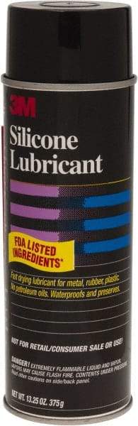 3M - 24 oz Aerosol Silicone Lubricant - Clear - Exact Industrial Supply