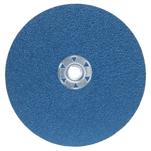 7″ × 1/4″ × 5/8″-11 NorZon BlueFire F826 Fiber Disc 36 Grit Ceramic Alumina/Zirconia Alumina - Exact Industrial Supply