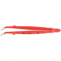 Wiha - Tweezers Type: Insulated Pattern: Angled - Exact Industrial Supply