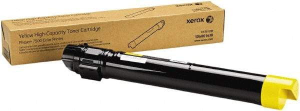 Xerox - Yellow Toner Cartridge - Use with Xerox Phaser 7500 - Exact Industrial Supply
