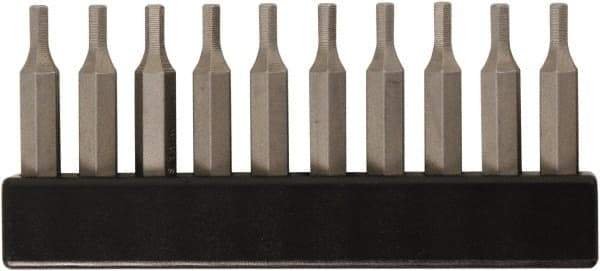Wiha - Hex Screwdriver Bit - 4mm Drive, 28mm OAL - Exact Industrial Supply