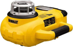 DeWALT - 1,500' Measuring Range, 1/8" at 100' Accuracy, Self-Leveling Rotary Laser - ±5° Self Leveling Range, 60, 250 & 600 RPM, 1 Beam, Lithium-Ion Battery Included - Exact Industrial Supply