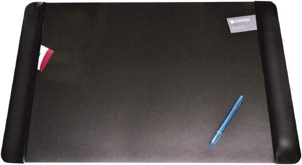 Artistic - 36" x 20" Black Desk Pad - Use with Desk - Exact Industrial Supply