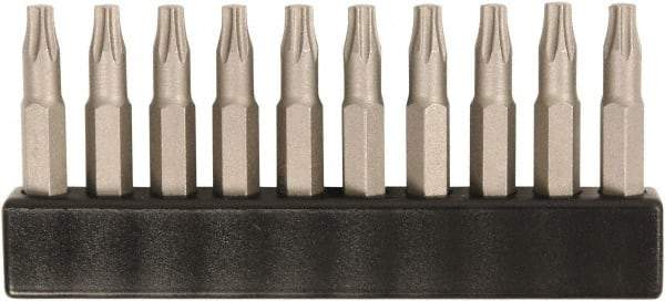 Wiha - Micro Bit (4mm) Drive T9 Torx Screwdriver Bit - 28mm OAL - Exact Industrial Supply
