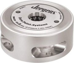 Jergens - ZPS Pneumatic CNC Quick Change Clamping Module - 1 Module Center, M15 Top Mount, 13 kN Retention Force, 8 bar (116 Lb/Sq In) Unlocking Pressure, 0.005mm Repeatability - Exact Industrial Supply