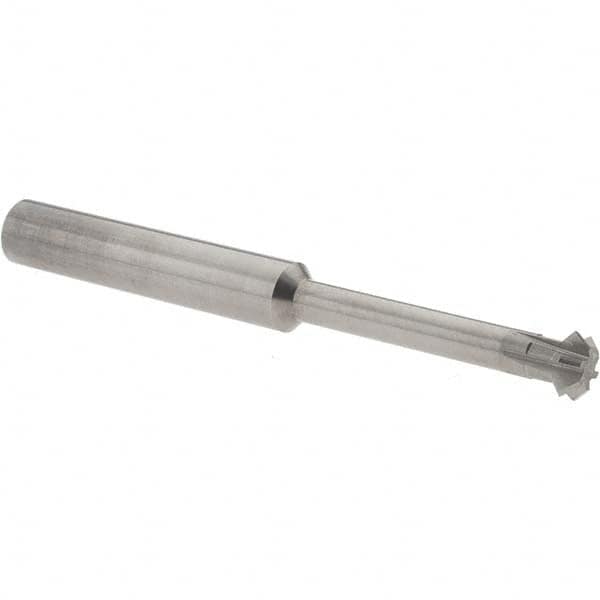 Accupro - 5/16° 5/16" Cut Diam, 1/8" Cut Width, 5/16" Shank, Solid Carbide Double-Angle Cutter - Exact Industrial Supply