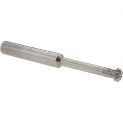 Accupro - 5/16° 5/16" Cut Diam, 1/8" Cut Width, 5/16" Shank, Solid Carbide Double-Angle Cutter - Exact Industrial Supply