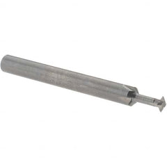 Accupro - 5/32° 5/32" Cut Diam, 0.045" Cut Width, 3/16" Shank, Solid Carbide Double-Angle Cutter - Exact Industrial Supply