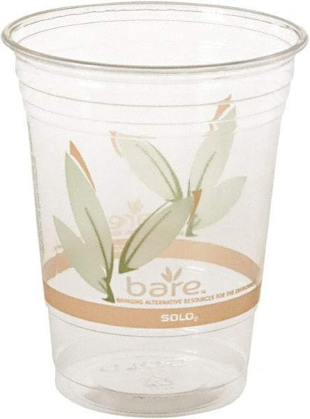 Solo - Bare Eco-Forward RPET Cold Cups, 16-18 oz, Clear, 50/Pack, 1000/Carton - Clear - Exact Industrial Supply