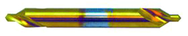 #1 x 6 OAL 60° High Speed Steel Center Drill-Long - Exact Industrial Supply
