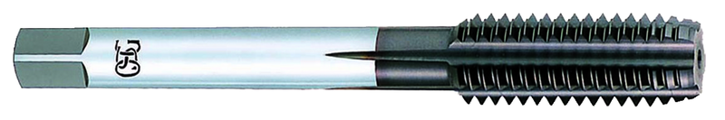 M10 x 1.0 Dia. - OH3 - 5 FL - Carbide - TiCN - Modified Bottoming - Straight Flute Tap - Exact Industrial Supply