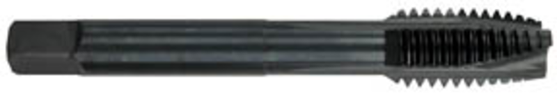 M10 x 1.5 Dia. - H11 - HSS - Nitride & Steam Oxide - +.005 Oversize Spiral Flute Tap - Exact Industrial Supply
