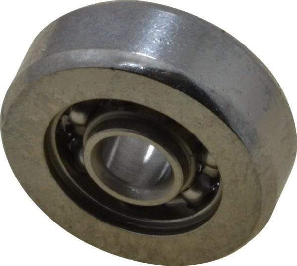 Value Collection - 1/8" Bore Diam, 1/2" OD, Open Miniature Radial Ball Bearing - 11/64" Wide, 1 Row, Round Bore, 49 Lb Static Capacity, 144 Lb Dynamic Capacity - Exact Industrial Supply