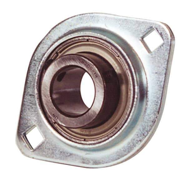 Value Collection - 4-7/16" OAL2-Bolt Flange - 2350 Lb Dyn Cap, Steel - Exact Industrial Supply