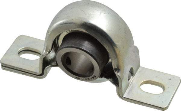 Value Collection - 3-3/8" OALPillow Block - 1160 Lb Dyn Cap, Steel - Exact Industrial Supply