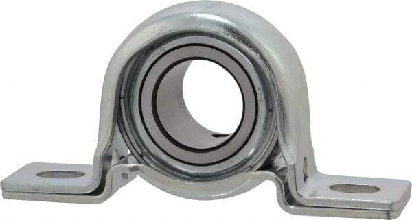 Value Collection - 4-1/4" OALPillow Block - 1700 Lb Dyn Cap, Steel - Exact Industrial Supply
