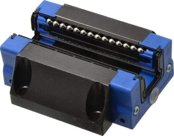 Thomson Industries - 71.5mm L x 63mm W x 25.5mm H, 40mm Transverse Hole Spcg, 53mm Lateral Hole Spcg, Standard Ball Carriage - 21.5mm Overhang, M6 Hole, 30" High Assembly - Exact Industrial Supply