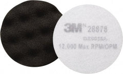 3M - 3-1/4" Diam Foam Buffing & Backing Pad - Hook & Loop Attachment - Exact Industrial Supply