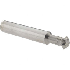 Accupro - 7/16° 7/16" Cut Diam, 0.157" Cut Width, 7/16" Shank, Solid Carbide Double-Angle Cutter - Exact Industrial Supply