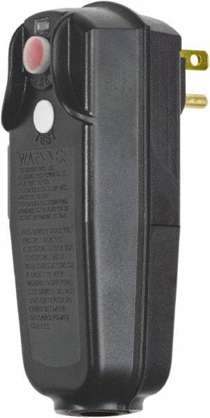 Tower - 0 Outlet, 125 Volt, 15 Amp Rating, Right Angle, Commercial, Industrial GFCI - Cordless - Exact Industrial Supply