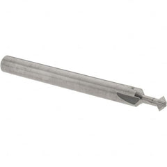 Accupro - 5/32° 5/32" Cut Diam, 0.078" Cut Width, 3/16" Shank, Solid Carbide Double-Angle Cutter - Exact Industrial Supply