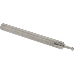 Accupro - 5/64° 5/64" Cut Diam, 0.039" Cut Width, 1/8" Shank, Solid Carbide Double-Angle Cutter - Exact Industrial Supply