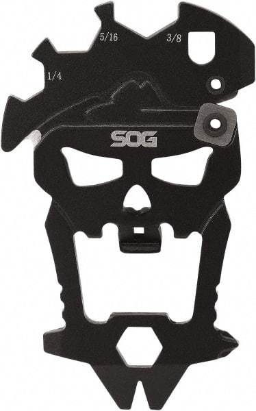 SOG Specialty Knives - 12 Piece, Multi-Tool Set - Black, 2-1/4" OAL, 2-1/4" Closed Length - Exact Industrial Supply