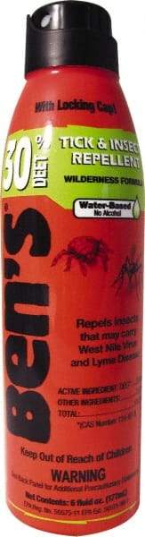 Ben's - 6 oz 30% DEET Continuous Spray - For Ticks, Mosquitos, Disease Carrying Insects - Exact Industrial Supply