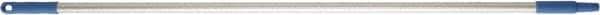 Vikan - 52 x 1" Aluminum Squeegee Handle - European Threaded Connection, Blue - Exact Industrial Supply