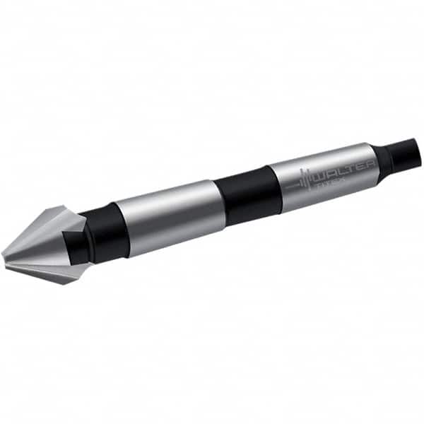 Walter-Titex - 80mm Head Diam, 3 Flute 60° High Speed Steel Countersink - Exact Industrial Supply