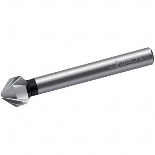 Walter-Titex - 30mm Head Diam, 12mm Shank Diam, 3 Flute 90° High Speed Steel Countersink - Exact Industrial Supply