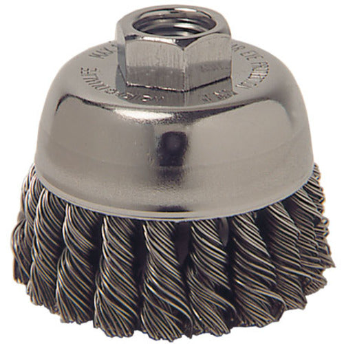 Vortec Pro 3″ Knot Wire Cup Brush, .020″ Steel Fill, 5/8″-11 UNC Nut - Exact Industrial Supply
