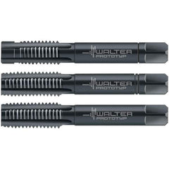 Walter-Prototyp - M24x3.00 Metric, 4 Flute, Modified Bottoming & Plug, Oxide Finish, Cobalt Tap Set - Right Hand Cut, 110mm OAL, 1.3386" Thread Length, 6HX Class of Fit, Series 30063 - Exact Industrial Supply