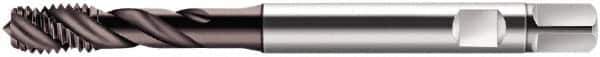 Walter-Prototyp - M6x1.00 Metric 3 Flute 6HX Modified Bottoming Spiral Flute Tap - Cobalt, Hardlube Finish, 80mm OAL, Right Hand Flute, Right Hand Thread, Series S2051312 - Exact Industrial Supply