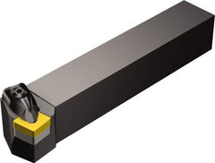 Sandvik Coromant - DCKN, Right Hand Cut, 15° Lead Angle, 25mm Shank Height x 25mm Shank Width, Negative Rake Indexable Turning Toolholder - 150mm OAL, CNMG 12 04 08 Insert Compatibility, Series T-Max P - Exact Industrial Supply
