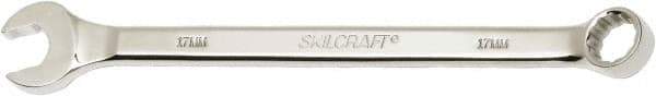 Ability One - 17mm 12 Point Combination Wrench - 15° Offset Angle, Steel, Chrome Finish - Exact Industrial Supply