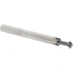 Accupro - 3/16° 3/16" Cut Diam, 0.093" Cut Width, 3/16" Shank, Solid Carbide Double-Angle Cutter - Exact Industrial Supply