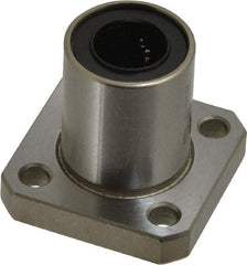 Value Collection - 1/2" ID, Square Flanged Single Linear Bearing - 7/8" OD - Exact Industrial Supply