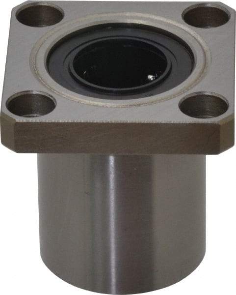Value Collection - 5/8" ID, Square Flanged Single Linear Bearing - 1-1/8" OD - Exact Industrial Supply
