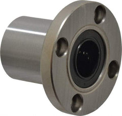Value Collection - 16mm ID, Round Flanged Single Linear Bearing - 28mm OD - Exact Industrial Supply