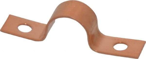 Mueller Industries - 1/2 Pipe, Copper, Pipe or Tube Strap - 2 Mounting Holes - Exact Industrial Supply