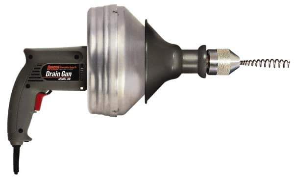 General Pipe Cleaners - Electric Battery Drain Cleaning Machine - For 1-1/4" to 2" Pipe, 25' Cable - Exact Industrial Supply